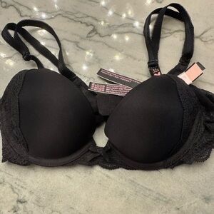 Victoria's Secret Black Lace push up Bra